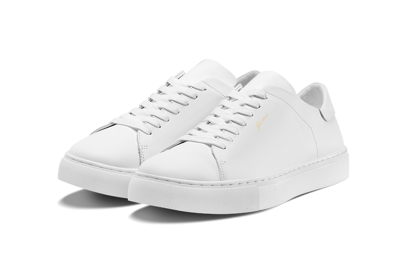 The Lorenzo - White Leather Sneakers - Handcrafted – GIOVVANI™ Official ...