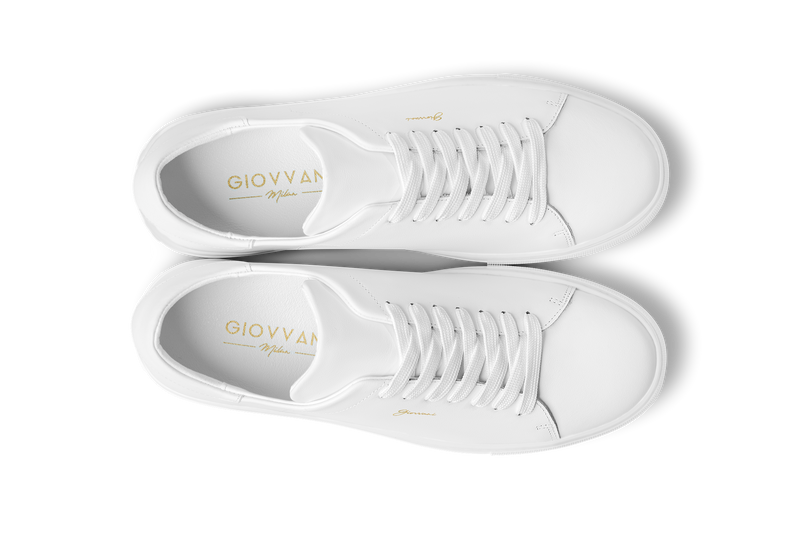 The Lorenzo - White Leather / White Sole - Womens