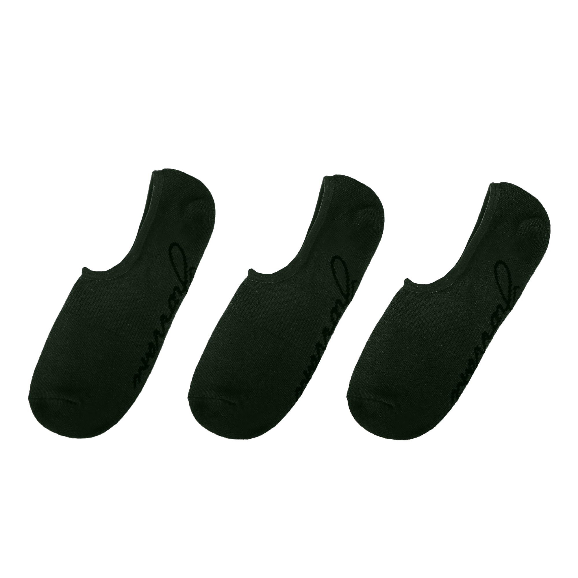 3 Pairs No-Show Socks - Green