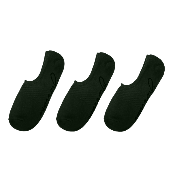 3 Pairs No-Show Socks - Green