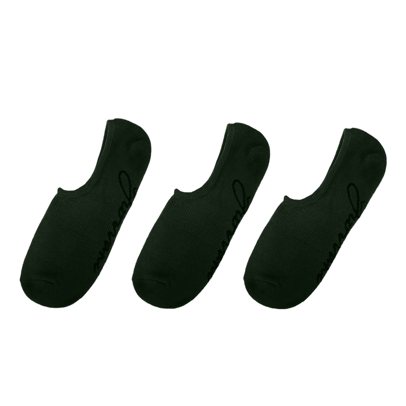 3 Pairs No-Show Socks - Green