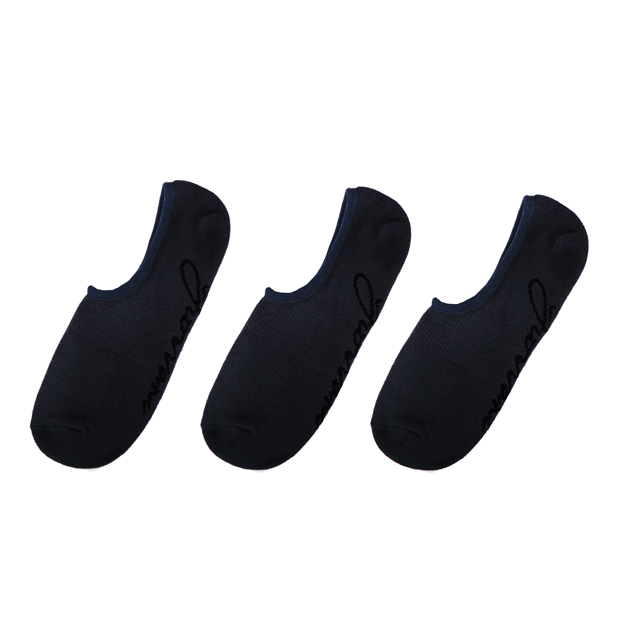 3 Pairs No-Show Socks - Blue