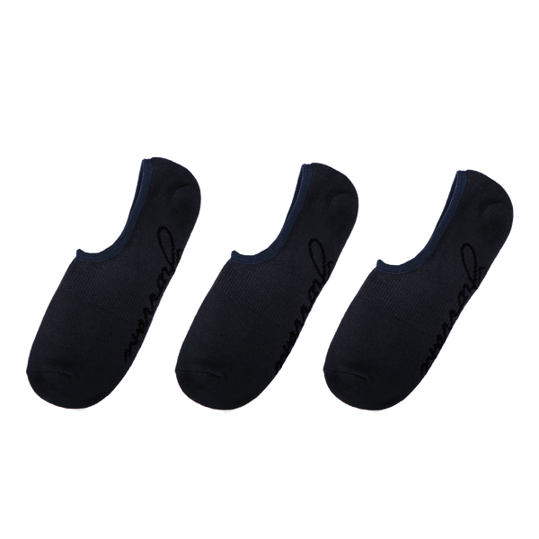 3 Pairs No-Show Socks - Blue