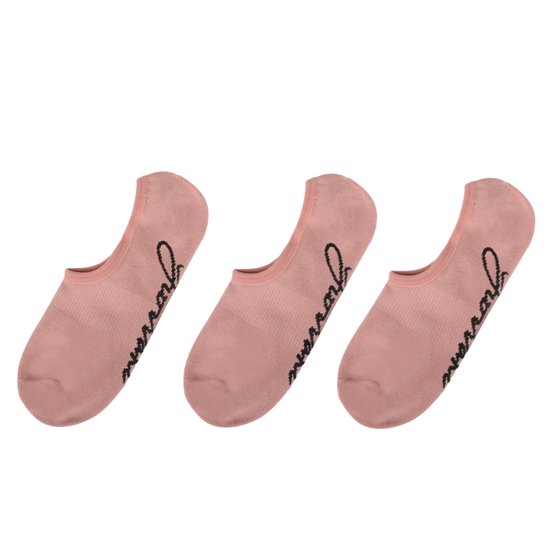 3 Pairs No-Show Socks - Nude