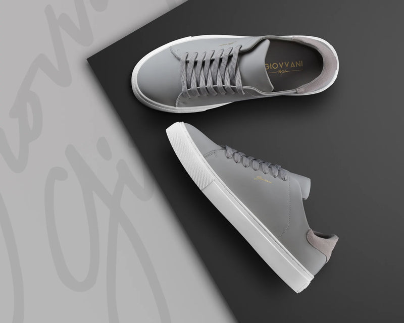 Grey Leather / White Sole Shot 3