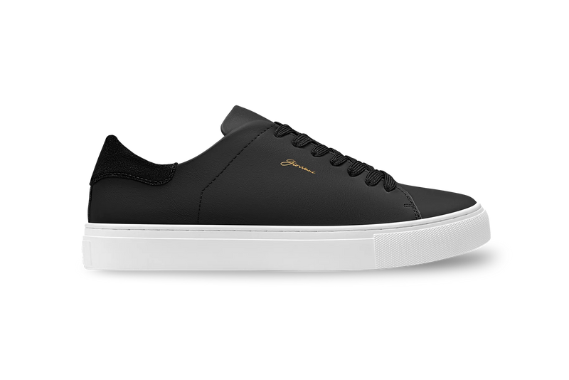 The Lorenzo - Black Leather / White Sole - Womens