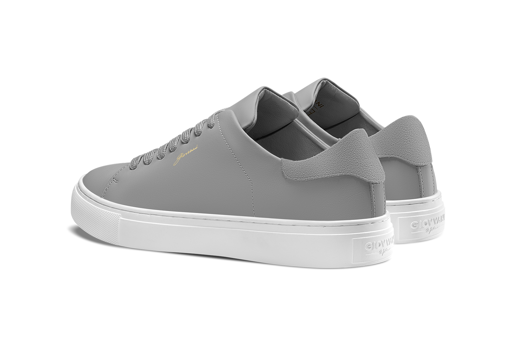 The Lorenzo - Grey Leather / White Sole