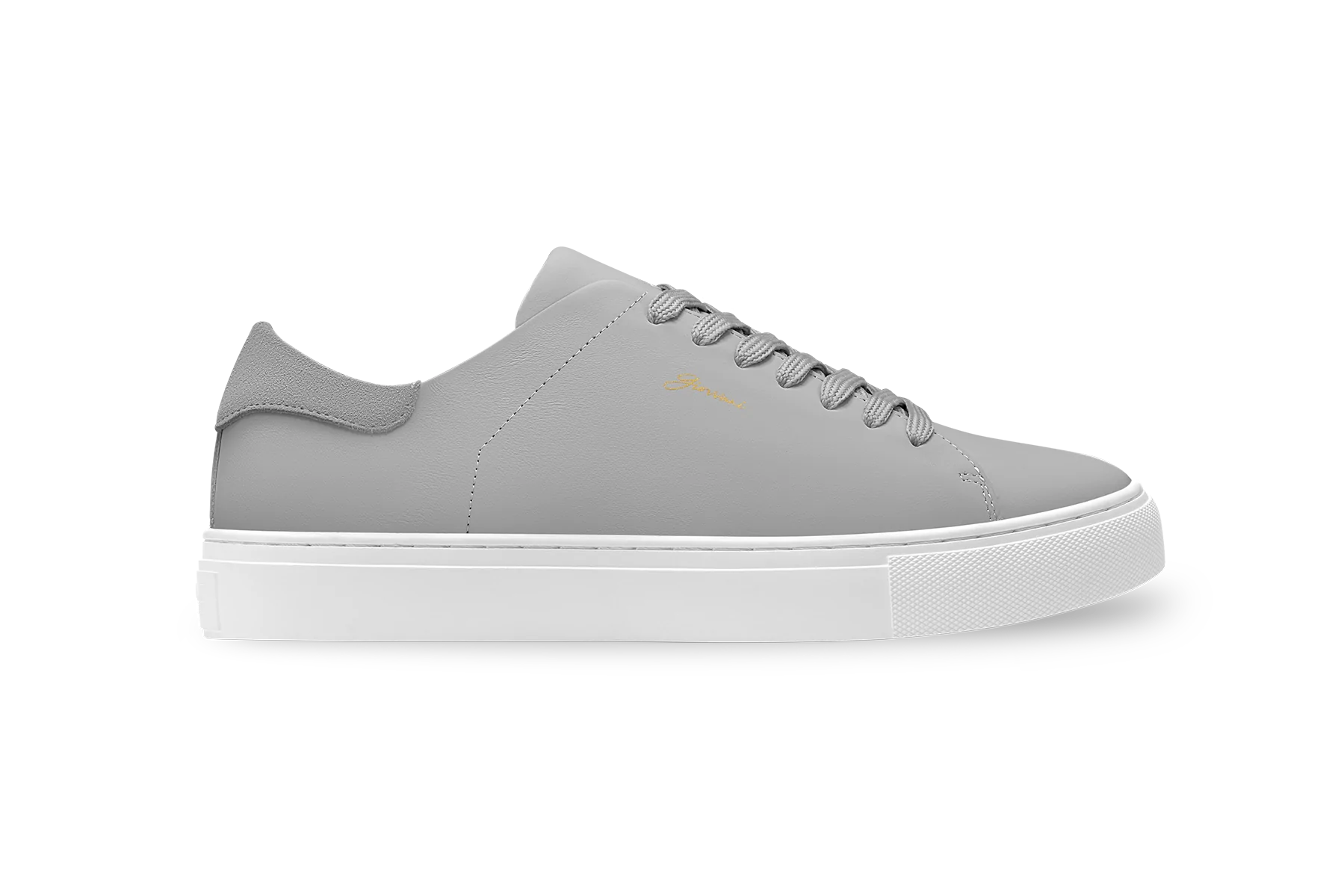 The Lorenzo - Grey Leather / White Sole - Womens