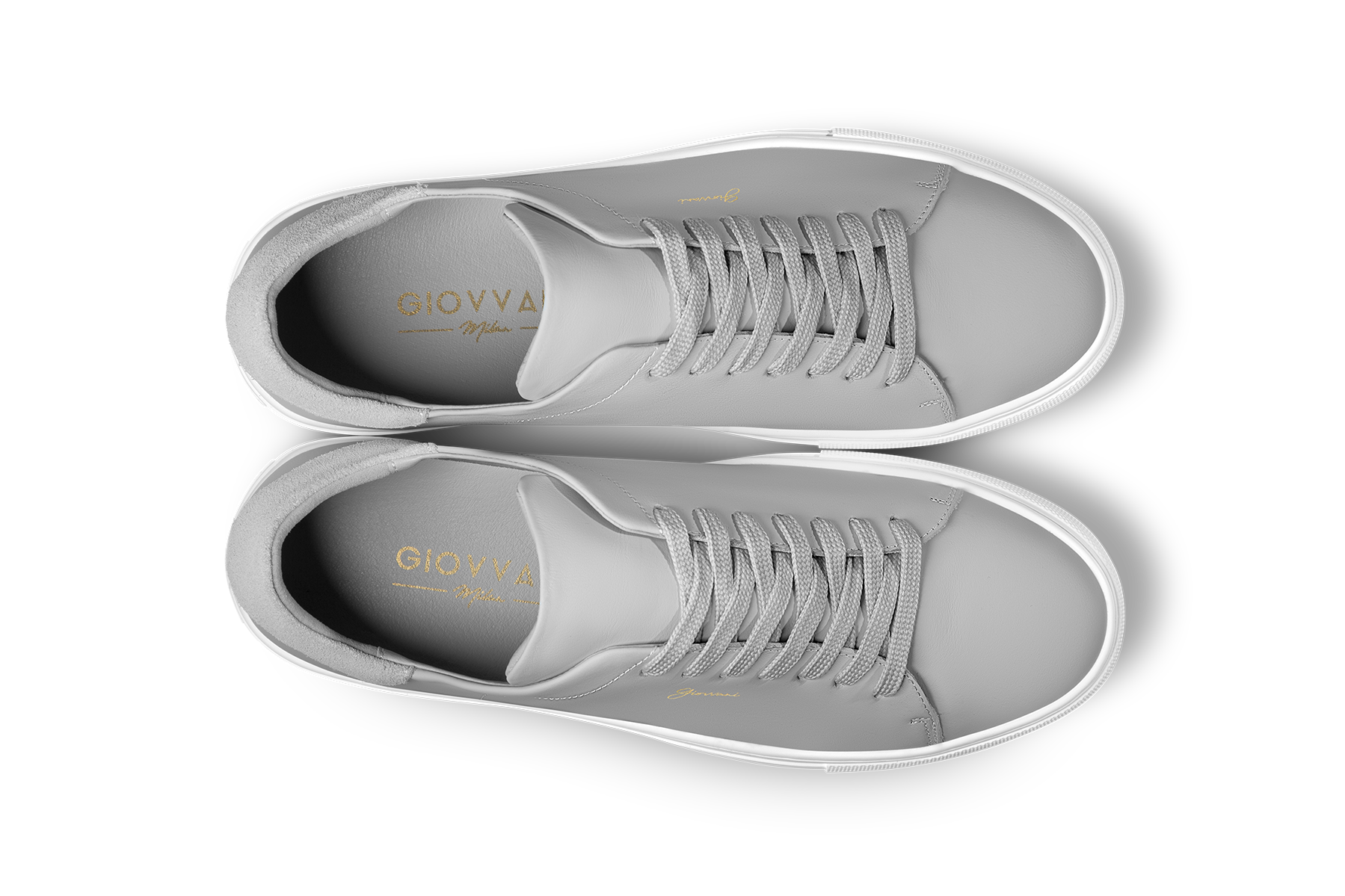 The Lorenzo - Grey Leather / White Sole