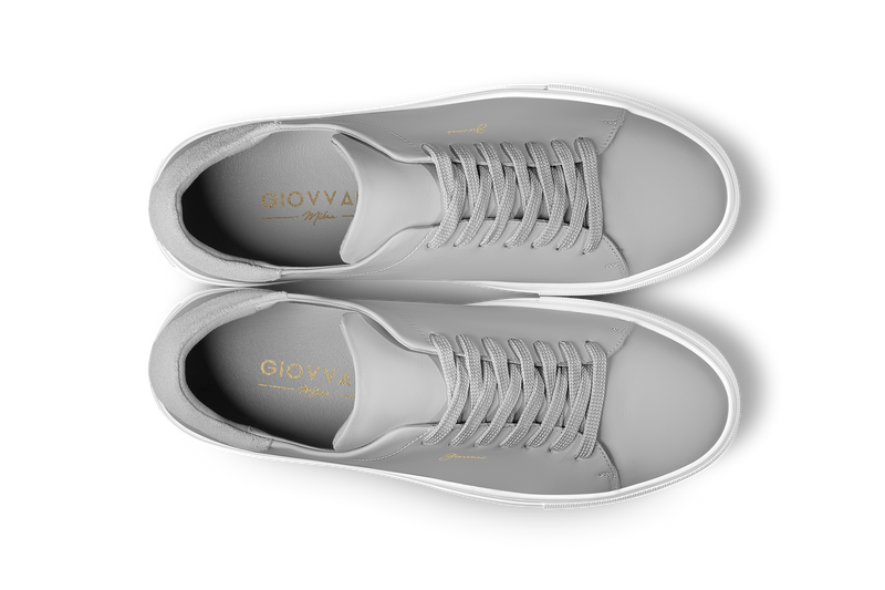 The Lorenzo - Grey Leather / White Sole