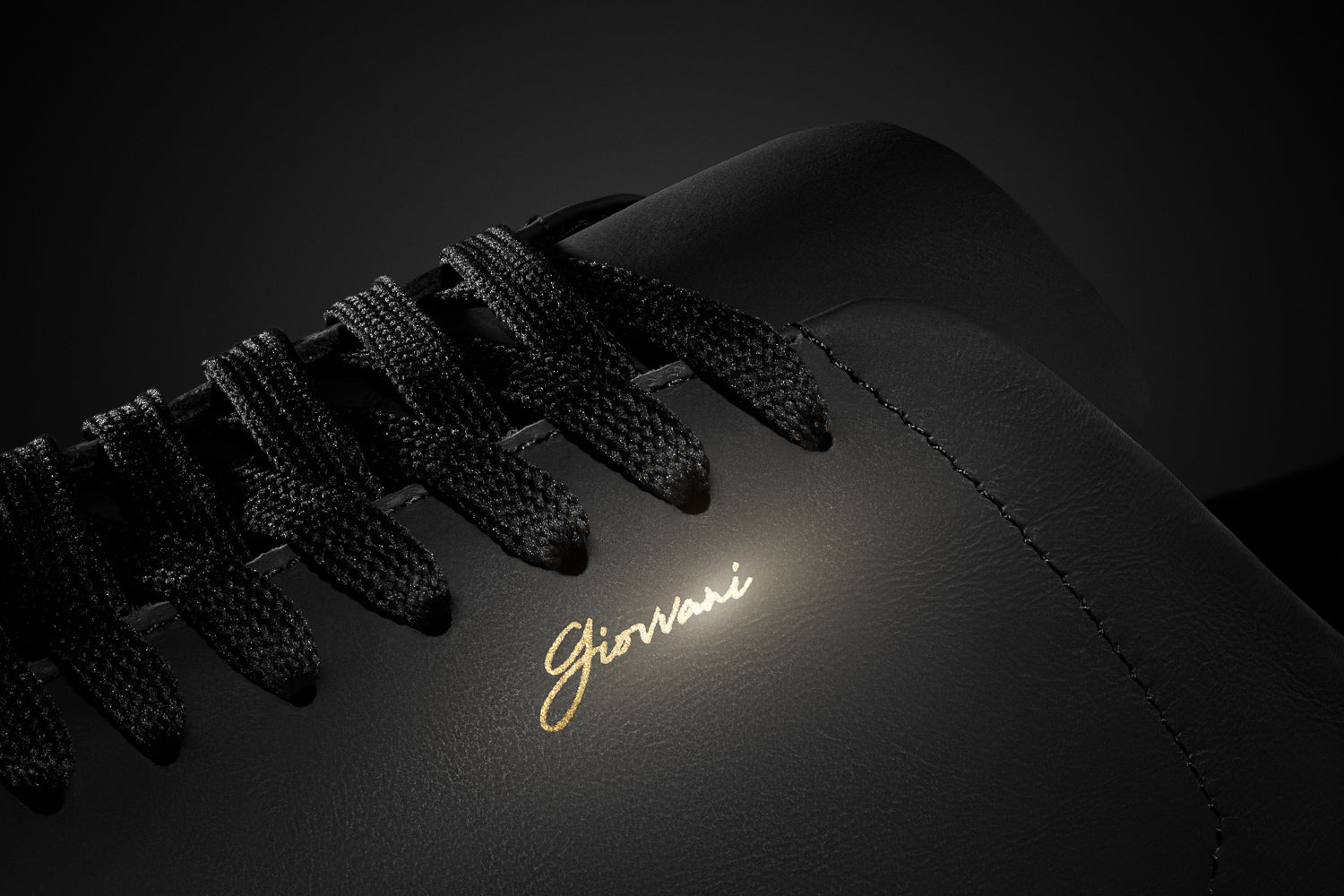 Black Leather / White Sole Shot 4