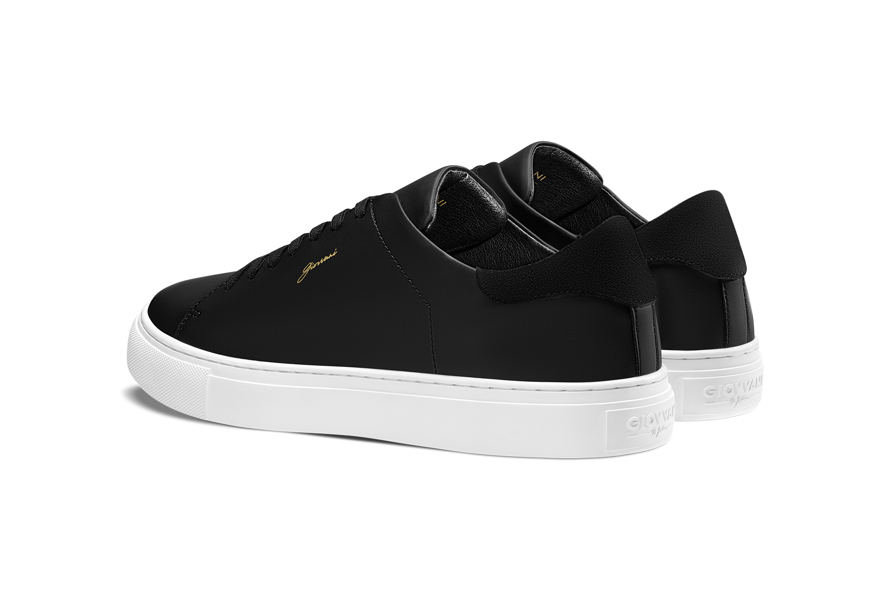 The Lorenzo - Black Leather / White Sole