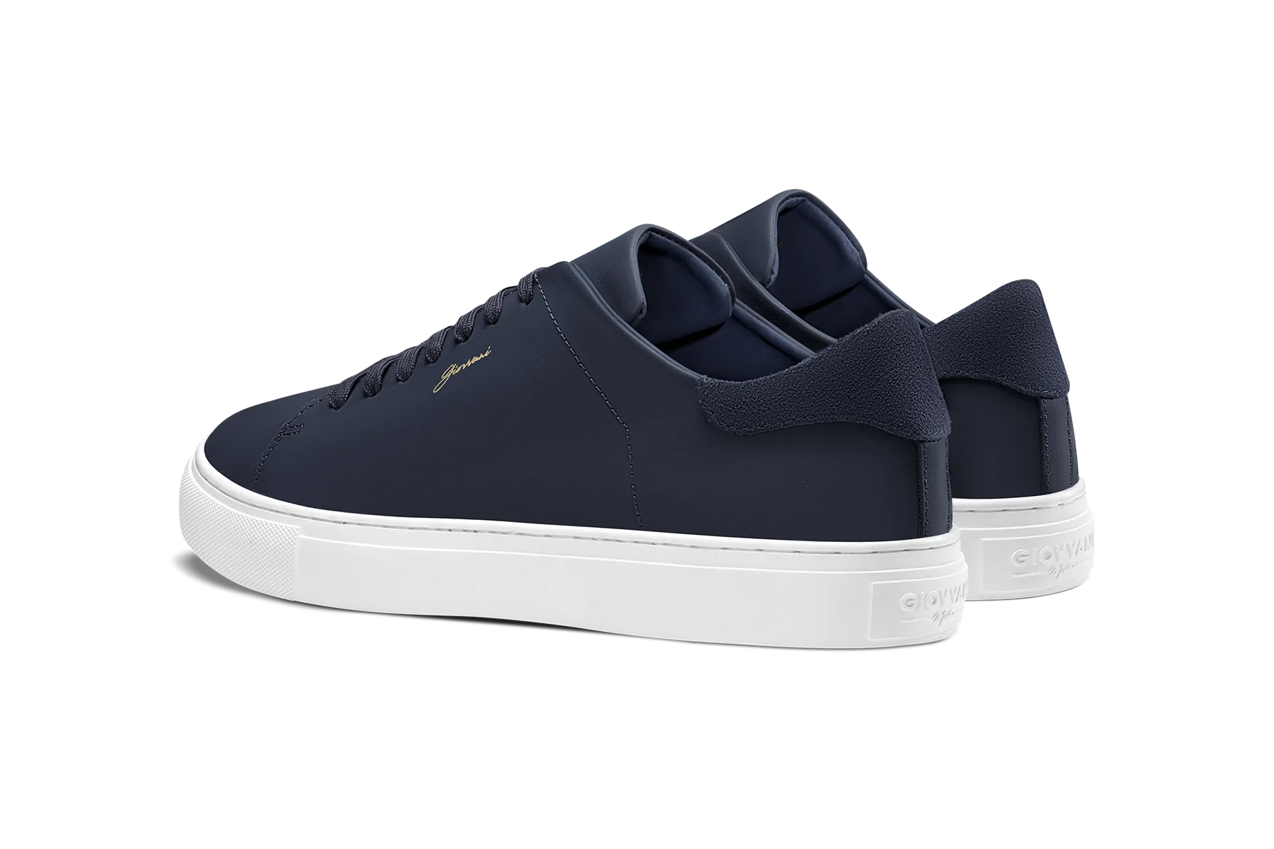 The Lorenzo - Blue Leather / White Sole - Womens