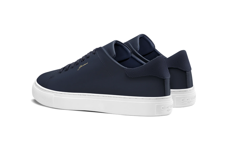 The Lorenzo - Blue Leather / White Sole - Womens