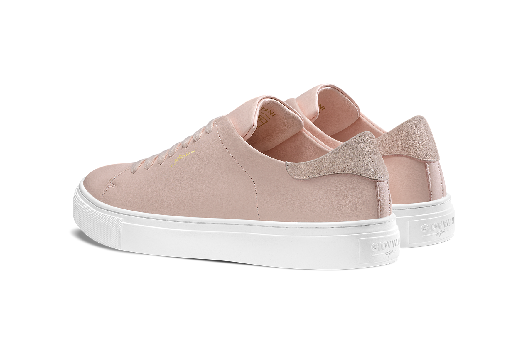 The Lorenzo Pink Leather White Sole 5
