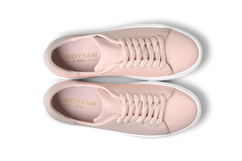 The Lorenzo - Pink Leather / White Sole