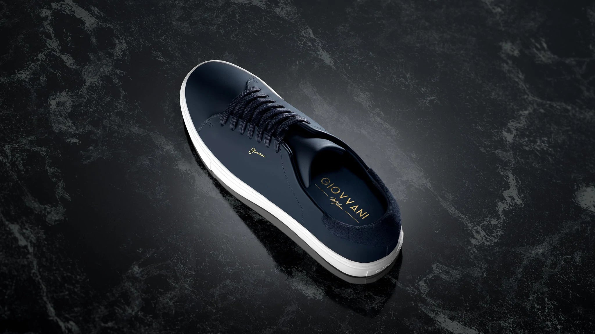 Blue Leather / White Sole Shot 3